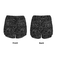 thumbnail image 5 of Lsque Black Scientific Printed Women's Running Shorts with Liner Pockets,Elastic Quick Dry Workout Athletic Gym Yoga Shorts,Womens High Waist Shorts-, 5 of 9