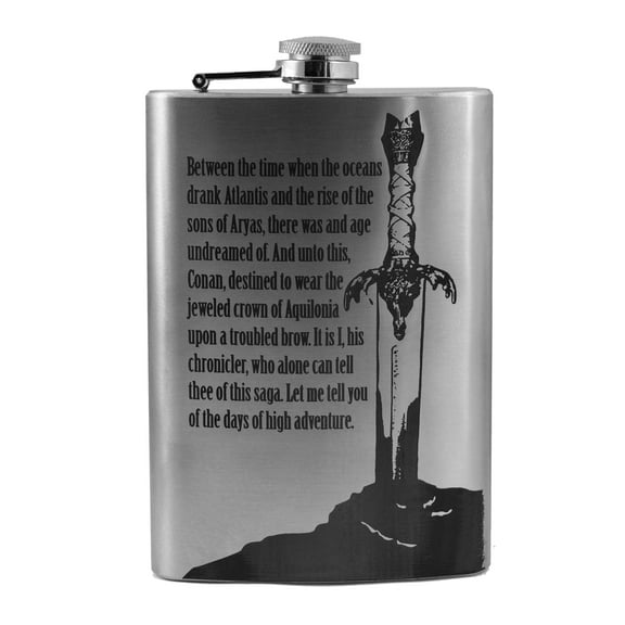 Hip Flask Plus Stainless Steel 8oz Flask - Between the Time