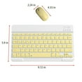 thumbnail image 4 of MesaSe Offres du Jour Clavier et Souris Sans Fil Portable Mini Bluetooth BT Clavier et Souris Sans Fil pour Android Windows PC Tablette ipad Clavier Cadeau pour Ami, 4 of 4