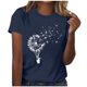 thumbnail image 1 of Blusas para las Mujeres Casual Impreso Cuello en V Manga Corta Suéter, Ligero Y Elegante Tops Cortos para las Mujeres, 1 of 4
