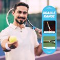 thumbnail image 2 of MasteelfCA 5PCS Tennis Racket Grip Bands Absorbent Sweat Tennis Squash Ring Clear Silicone Handle Wrap Overgrip (Red/Blue/Orange/White/Pink), 2 of 8
