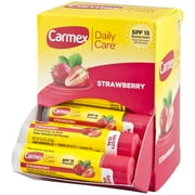Carmex Bulk Daily Care Strawberry Stick Retail Ready Tray, 24 Count