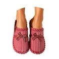 thumbnail image 2 of KANG Corduroy Slippers For And Cozy Indoor Warm Winter Slip On Comfort Footwear With Soft Ideal For Home Relaxation, 2 of 9