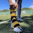 thumbnail image 3 of ESPINILLERA,  PROTECTOR DE BATEO BEISBOL, AMARILLO/NEGRO,FELTER, 3 of 3