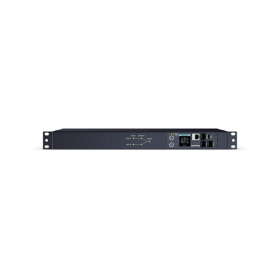 CyberPower PDU44001 10-Outlet 1U Rackmount Switched ATS Power Distribution Unit