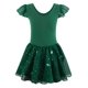 thumbnail image 2 of Maillots de ballet con falda para niñas EQSJIU verde oscuro de 9 a 10 años, 2 of 7