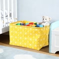thumbnail image 7 of Msgweeeg Dirty Clothes Hamper Large Squares Fabric Storage Bins Foldable Clothes Hamper with Handles for Laundry Toys Home Organization Canvas Baskets for Shelves Closets Bedroom, 7 of 7