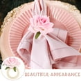 thumbnail image 2 of WEUVEB 4Ud Para Servilletas Con Rosa Artificial Para Banquetes Y De, 2 of 5