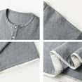 thumbnail image 4 of Camisa Elvqul Hombre Economicas sin Estampado Gris Manga Corta Cuello Redondo, 4 of 5