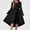 Black, variant on Teylalorva Dresses of Girls (4-13), Sweet Flowy Belted Party Dresses Crew Neck Long Sleeve Fashion Outfit Summer Occasions Purple Size 6