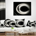 thumbnail image 4 of Designart Fractal White on Black Background - Abstract Throw Pillow - 12x20, 4 of 5