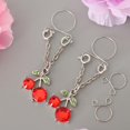thumbnail image 2 of 2pcs s de frutas de cereza de de imitación rojos Clip Nipplering lazos de joyería para el cuerpo Multicolor Zulema Nipplering de acero inoxidable, 2 of 8