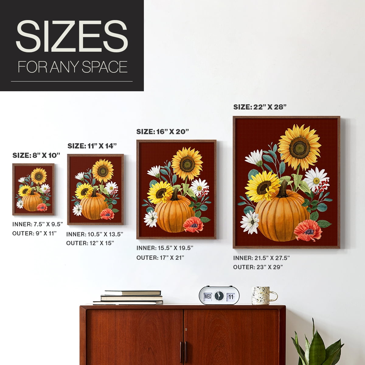 Beautiful Fall I Framed Print in Brown Solid Wood Framed Print No Nail Hanging