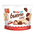 thumbnail image 1 of KINDER BUENO Mini Chocolate And Hazelnut Cream Candy Bars, Halloween Chocolates, 55 Individually Wrapped Chocolates Per Bag, 297g, 1 of 7