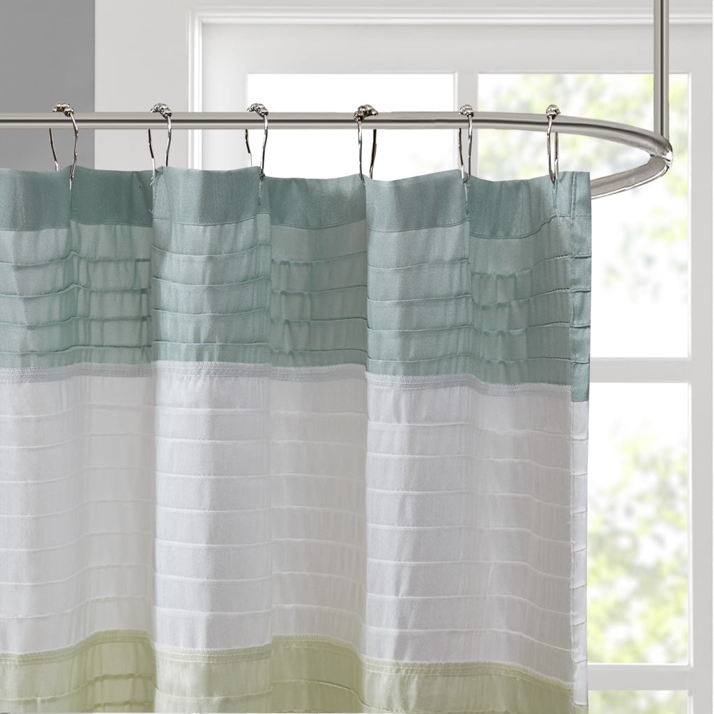 Euroco Faux Silk Shower Curtain