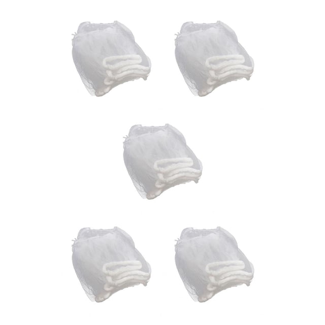 Colador de fregadero Toystoory 100 Uds. bolsa de malla para el pelo Blanco 9x9 cm
