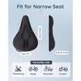 thumbnail image 4 of Cojín de asiento de bicicleta Fitense Comfort para Peloton Black, 4 of 9
