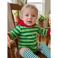 thumbnail image 4 of RUINIXCW Newborn Baby Boy Girl Halloween Caterpillar Costume Infant Baby Boy Fall Winter Clothes Long Sleeve Hooded Stripe Zipper Romper and Stockings, 4 of 9