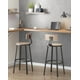 thumbnail image 2 of VASAGLE Taburete Alto, Juego de 2, Taburetes Altos de Cocina, con Respaldo, Asiento de 73 cm de Altura, Fácil Montaje, Estructura de Acero, Estilo Industrial, Greige y Negro, 2 of 6