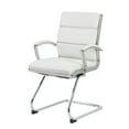 thumbnail image 1 of Boss Office Chaise d'Invité CaressoftPlus avec Finition Chrome Métallique, 1 of 1
