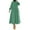 Green, variant on ChaoHeng Women Dresses on Fashion Dresses for Women Trendy Women's Solid Color Round Neck Puff Sleeve Loose Dress