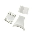 thumbnail image 3 of Elodie 2 Pieces Headphone Stand Holder Under Table Lightweight Headset Storage Rack White, 3 of 8
