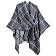 thumbnail image 2 of Wancir Women's Shawl Wrap Poncho Ruana Cape Open Front Cardigan Shawls for Fall Winter, 2 of 3