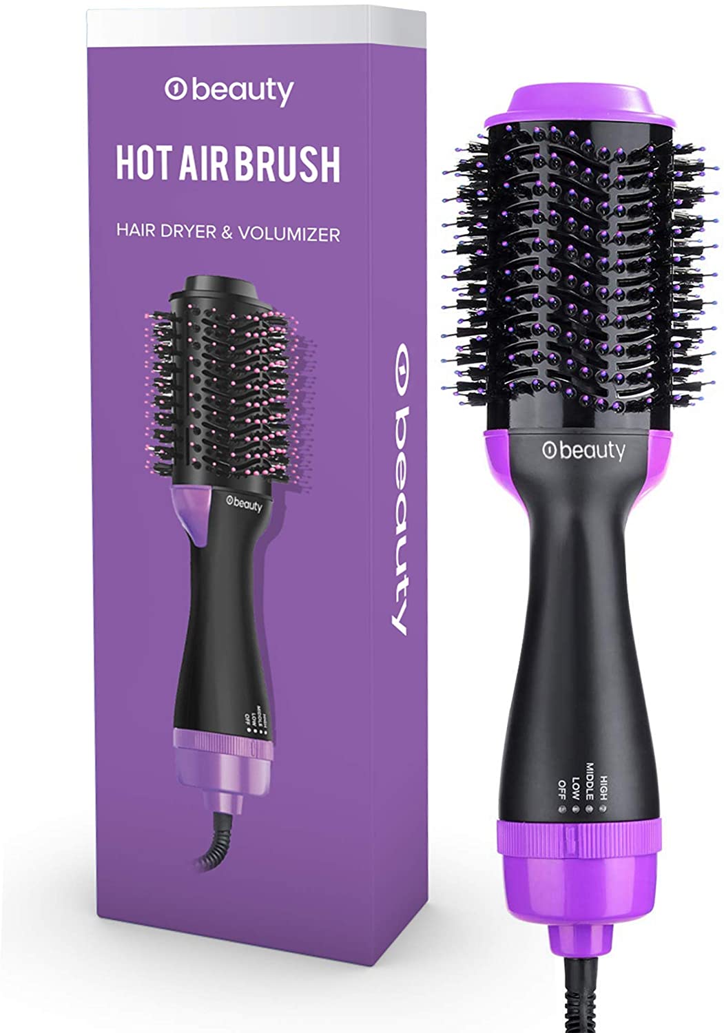 Professional Hot Air Brush, 4 IN 1 Hair Dryer and Hair Volumizer, Multi