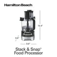 Hamilton Beach Stack and Snap Food Processor with Big Mouth, 10 Cup