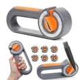 thumbnail image 2 of Kitchen Knife Sharpener, Grey 6 in 1 Sharpener, 6-In-1 Kitchen Knife Sharpener with Ceramic Rods And Tungsten Sheets, Manual Pocket Sharpener, by Goohae, 2 of 9