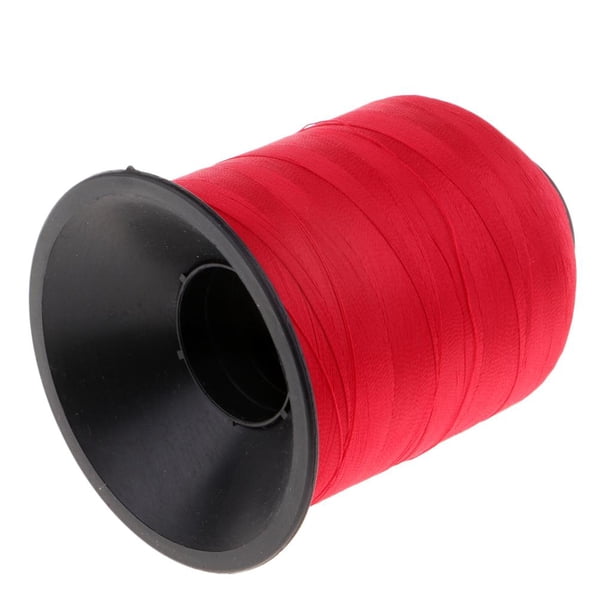 Guía de caña de nailon resistente para envolver hilo de pesca, ideal para la construcción de cañas de pescar (2187 yardas) rojo