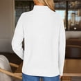 thumbnail image 2 of SUNBS Sweaters for Women Quarter Zip Mock Neck Pullover Top Long Sleeve Casual Shirt Fall Fashion Clothes, 2 of 9