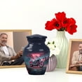 thumbnail image 6 of JAGASY Bike Cremation Urn for Ashes Adult Male, Dark Blue Small Urns for Human Ashes Keepsake, Sunset Clouds Cemetery Tree Decorative Urns for Brother, Miniature Burial Urn for Sister, (3 Inch), 6 of 7