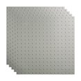 thumbnail image 1 of FASÄDE Miniquattro Decorative Vinyl 2ft x 2ft Lay in Ceiling Panel in Argent Silver (5 Pack), 1 of 5