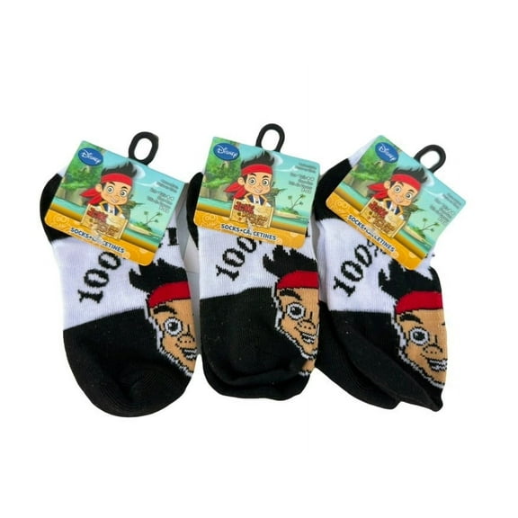 3pk Disney Junior Jake and The Neverland Pirates Children socks (size 4-6)