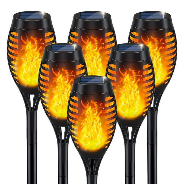 Antorcha solar iKeeruic Flickering Flame para exteriores