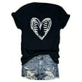 thumbnail image 2 of Otvok Womens Sports T-Shirt Printed Round Neck and Short Sleeved Summer Tops, 2 of 6
