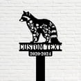thumbnail image 5 of Handmadetneonsign Raccoon Memorial Metal With Stake, Animal Metal Name Sign Stake, Raccoon Metal Stake Decor 45597, 5 of 5