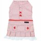 thumbnail image 1 of Vestido rojo parisino para perros - Ropa elegante para cachorros a cuadros de encaje campestre - Vestido informal de verano de cumpleaños para perros pequeños - Ropa para mascotas - XS, 1 of 1