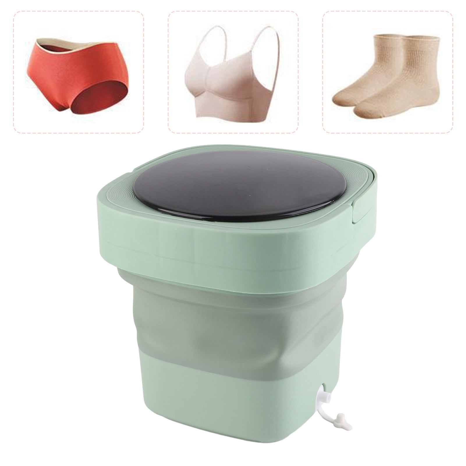 Washing Machine, Simulated Hand Washing Foldable Washer Portable Folding Washer Underwear Socks US Plug 100 To 240V For Home Apartments Dormitory