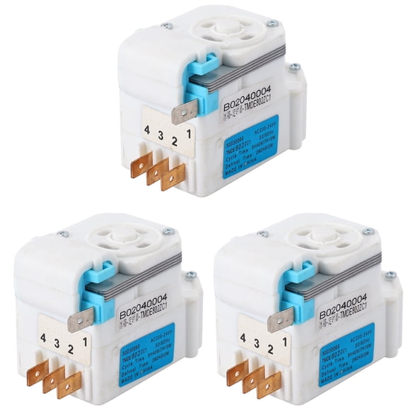 3X Defrost Timer Universal AC 200-240V TMDE802ZC1 3018100310 J for Cooler for All 220V Refrigerator Parts