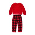 thumbnail image 2 of Joyful Moments Toddler Boys Reindeer Top and Plaid Jogger, 2-Piece Set, Sizes 12M-5T, 2 of 12