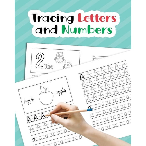 Tracing Letters and Numbers: Learn How to Write Alphabet Upper and Lower Case and Numbers 1-10 for Preschool, Kindergart, (Paperback)
