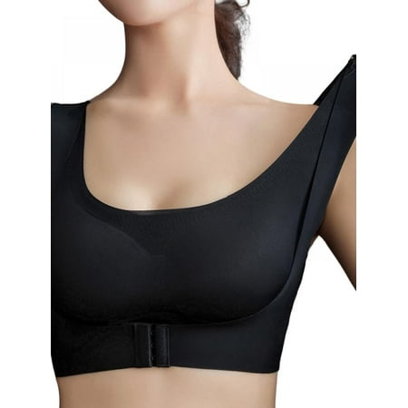 

Esho Women s Front Buckle Lift Bra Wireless Push Up Gathering Bra Comfortable&Breathable