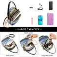 thumbnail image 5 of FORMRS Crossbody Bag for Women Quilted Travel Shoulder Cell Phone Purse with Chain Strap Handbag, Watercolor Mountains, 5 of 7