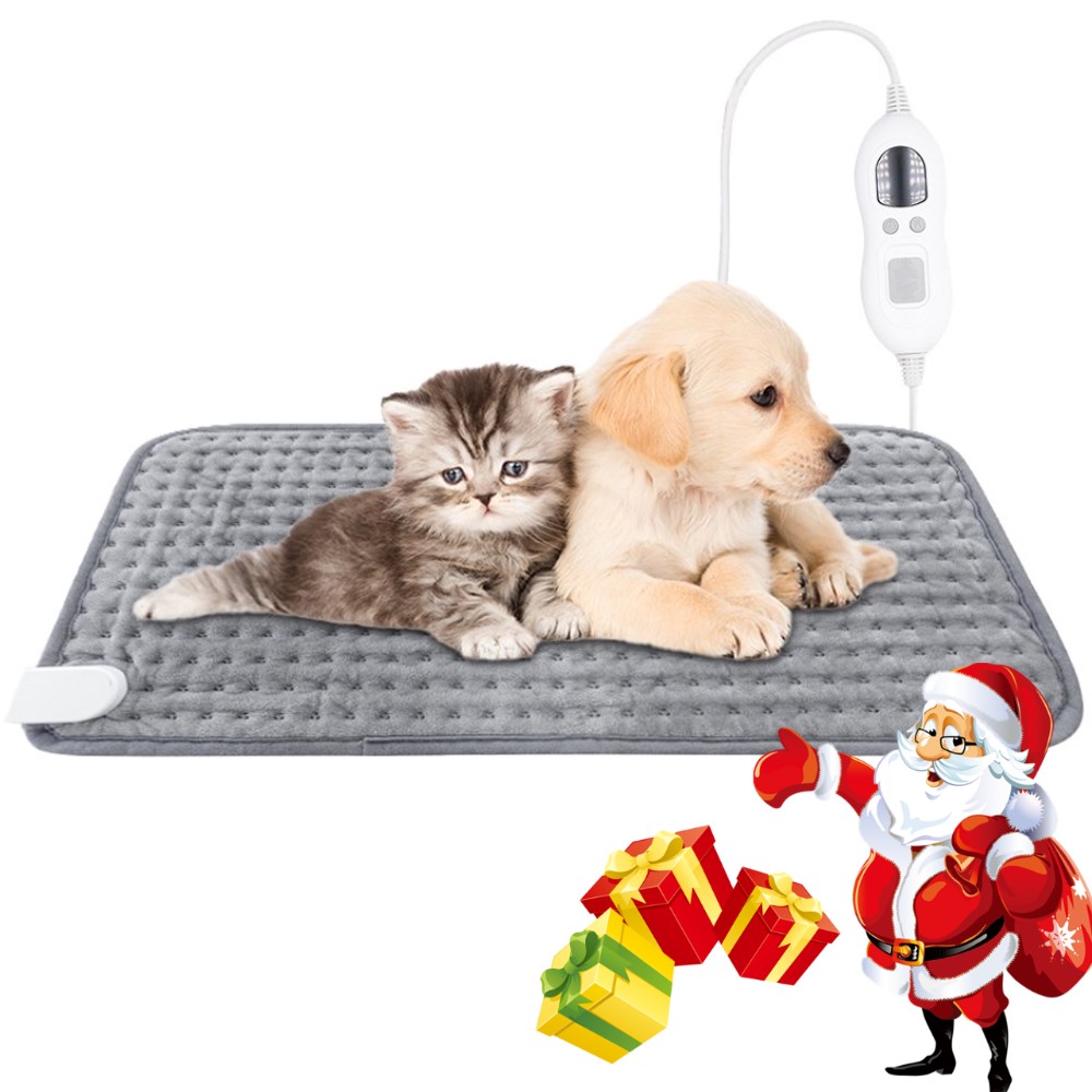 Ponyta Pet Heating Pad, Electric Heating Pad for Dogs and Cats Indoor Warming Mat with 3