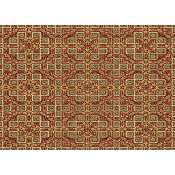 Ahgly Company Machine Washable Indoor Rectangle Transitional Caramel Brown Area Rugs, 5' x 7'