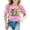 Pink, variant on Toddler Girls Summer Cute Tops Graphic Print Short Sleeve Crewneck Tee Top Size 2-3T , Pink