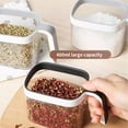 thumbnail image 4 of Maytalsory PP PS Seasoning Box Punch-free Replacement Multi Cup Modern Kitchen Sugar Salt Condiment Container Spice Rack Organizer Black 2 Cups, 4 of 6