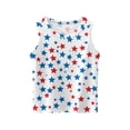thumbnail image 5 of Grblisyd July 4th Girls Tank Tops Size 10-12 Patriotic Sleeveless Crew Neck Shirt American Flag Tee Shirt, 5 of 5
